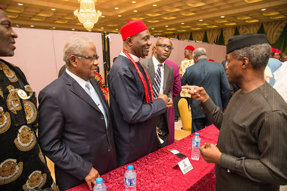 nnamdi kanu absent as osinbajo meets south east leaders