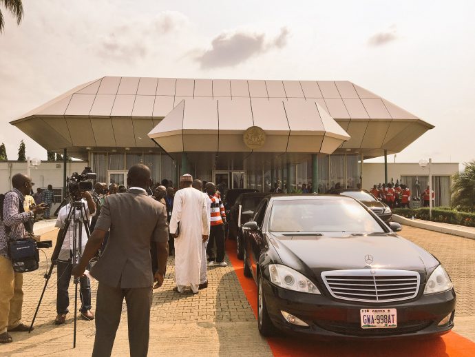 Buhari arrives