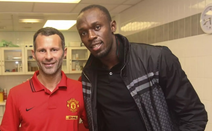 Usain Bolt and Ryan Giggs