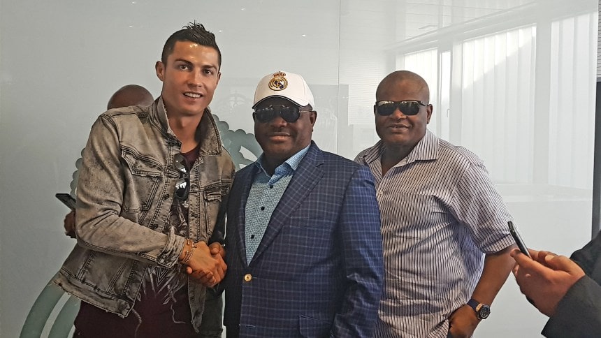 Rivers State governor Nyesom Wike, C. Ronaldo, Real Madrid