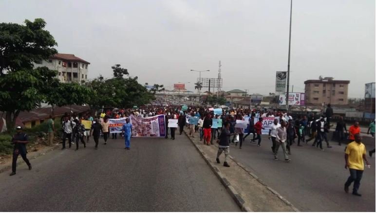 pro-SARS protest in Rivers State