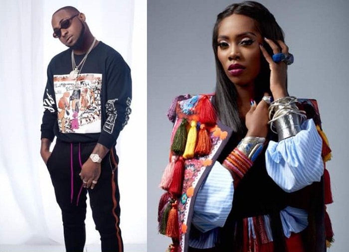 Davido and Tiwa Savage for BET Awards