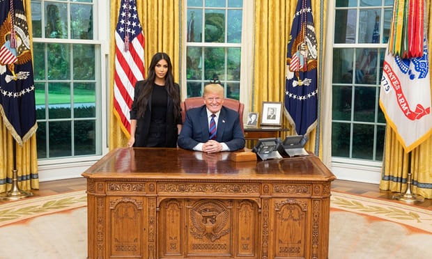 Donald Trump and Kim Kardashian