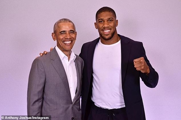 Anthony Joshua and Barack Obama