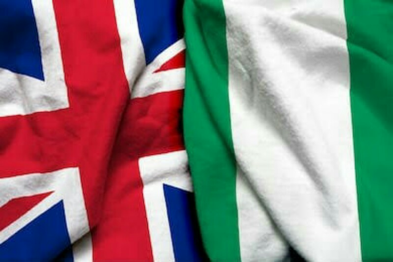 UK and Nigeria flags