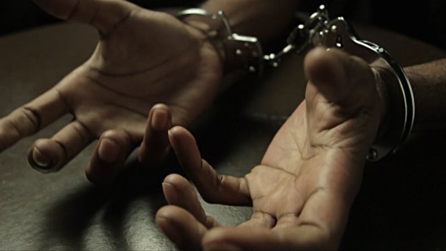 handcuffed