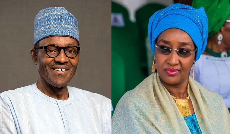 Buhari and Sadiya Umar Faruk