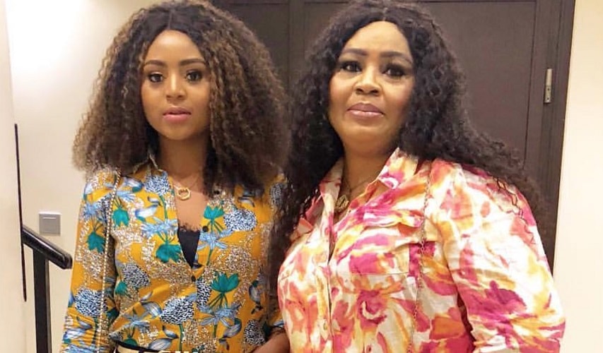 Regina Daniels and her mum, Rita Daniels