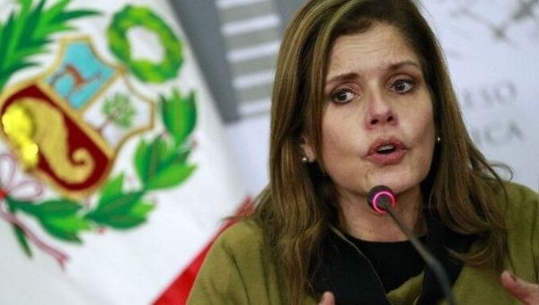 Peru’s Vice President, Mercedes Araoz