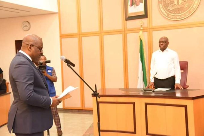 Wike swears in Christopher Green