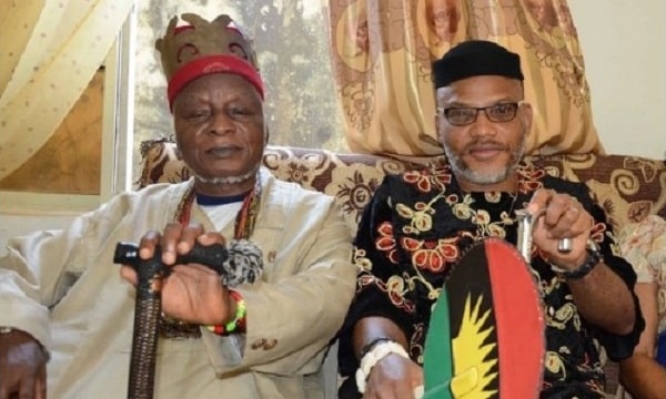 Nnamdi Kanu and his father