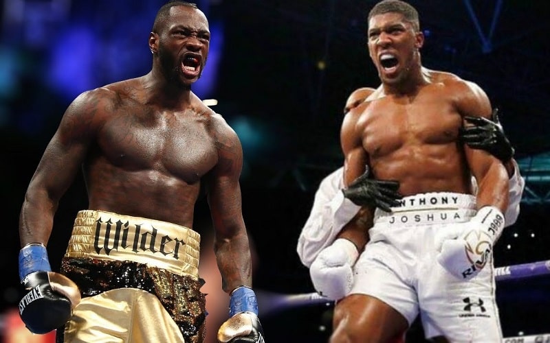 Deontay Wilder and Anthony Joshua