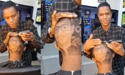 Barber Goes Viral After Carving Peter Obi’s Face On Customer’s Hair (Video)