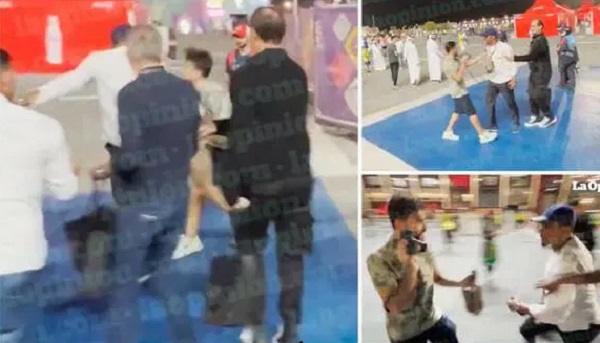 World Cup: Eto’o Caught On Camera Brutalising Man In Qatar